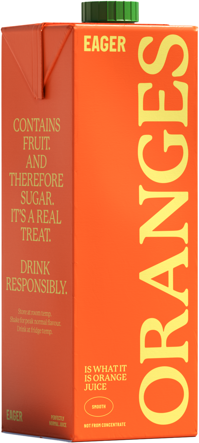 EAGER ORANGE JUICE 1Lx8